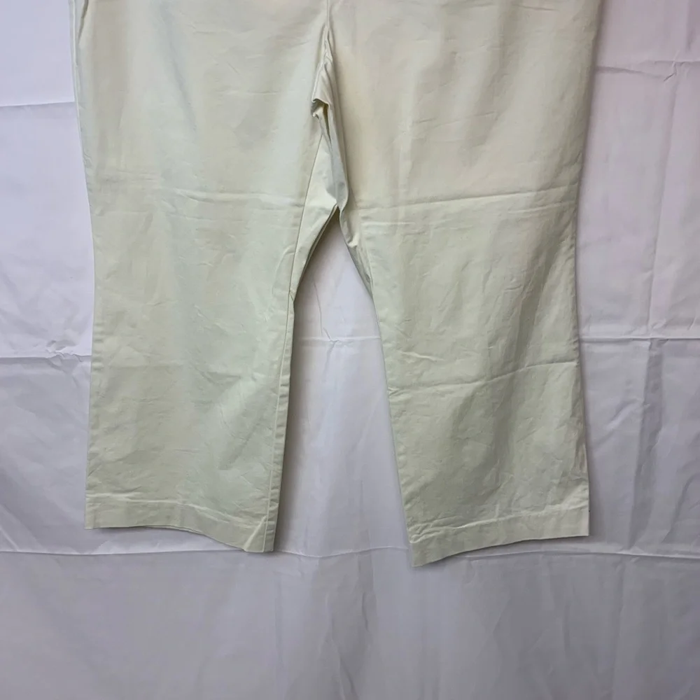 Talbots Capri Pants Khaki Classic Causal Preppy Neutral Timeless SZ 18W Petite - Picture 3 of 10